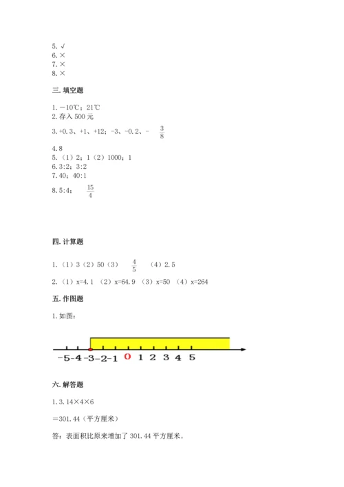 广东省小学毕业考数学试卷附答案（突破训练）.docx