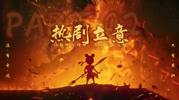 哪吒精神开学收心第一课通用PPT模板