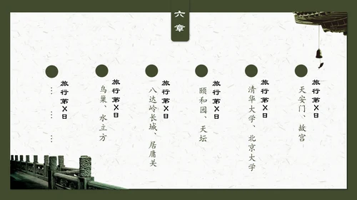 老北京旅游通用PPT模板