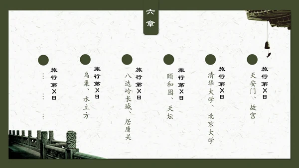 老北京旅游通用PPT模板