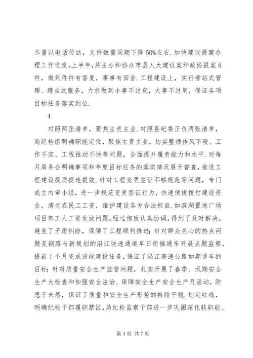 [关于我局党风廉政建设主体责任和监督责任落实情况的自查报告]党风廉洁建设主体责任.docx