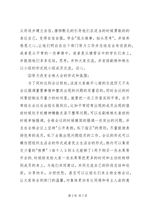 楼管会个人工作计划.docx