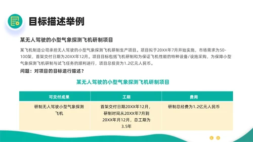 绿色黄色简约插画商务项目范围管理PPT课件pmp项目管理（补充）