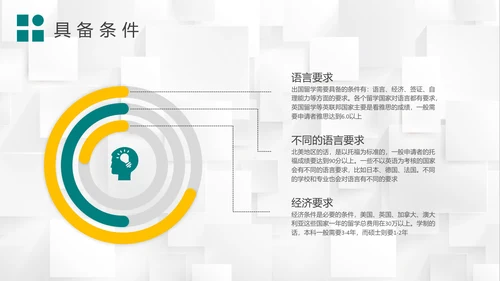 出国留学的利弊留学生PPT课件模板