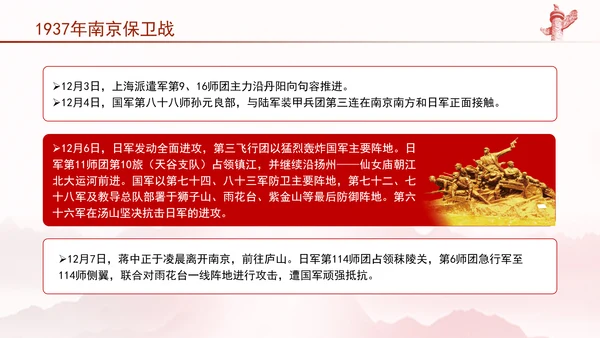 党史战役学习1937年南京保卫战历史回顾专题党课