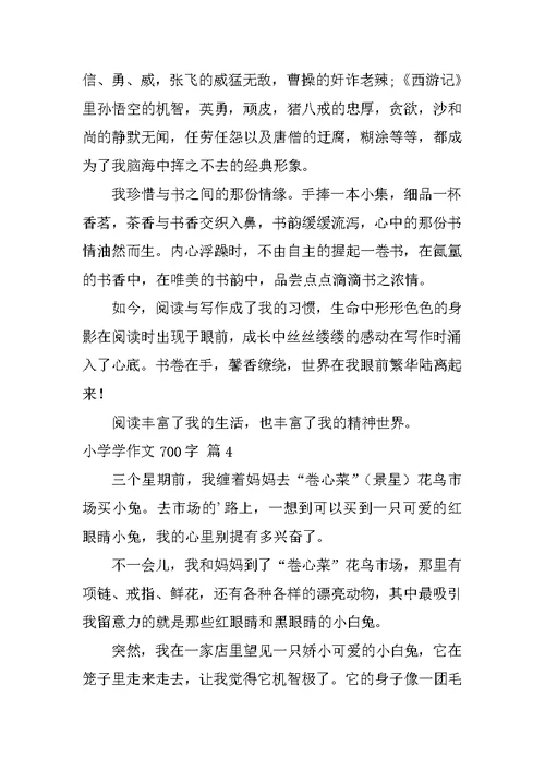 小学学作文700字