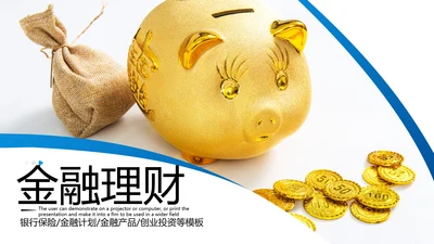 欧美大气金融理财投资银行保险PPT模板