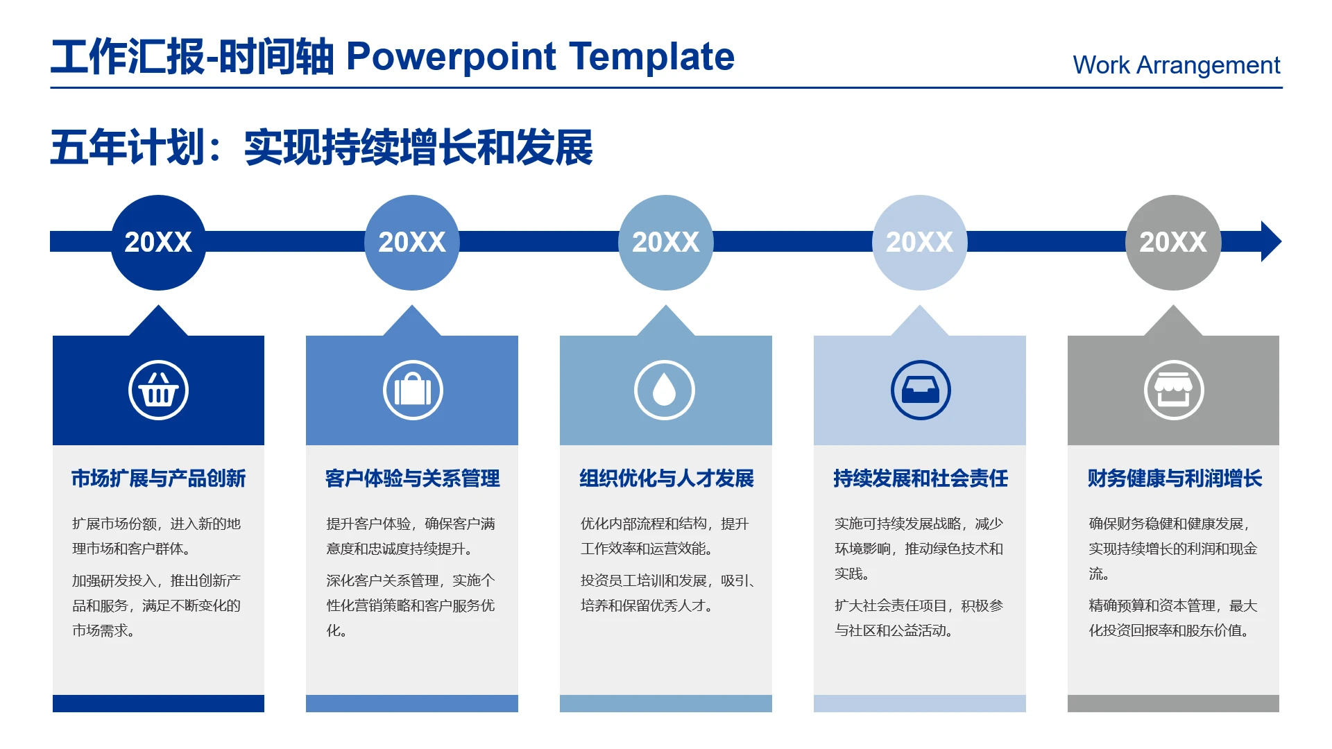 高级感工作汇报五年工作计划工作规划