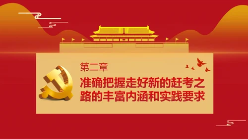 《走好实现第二个百年奋斗目标》党课通用PPT模版