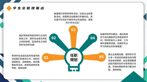 实景拼色学生会主席竞选自我介绍PPT模板