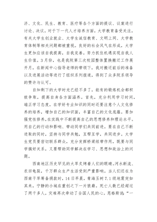 党员个人思想汇报范文.docx