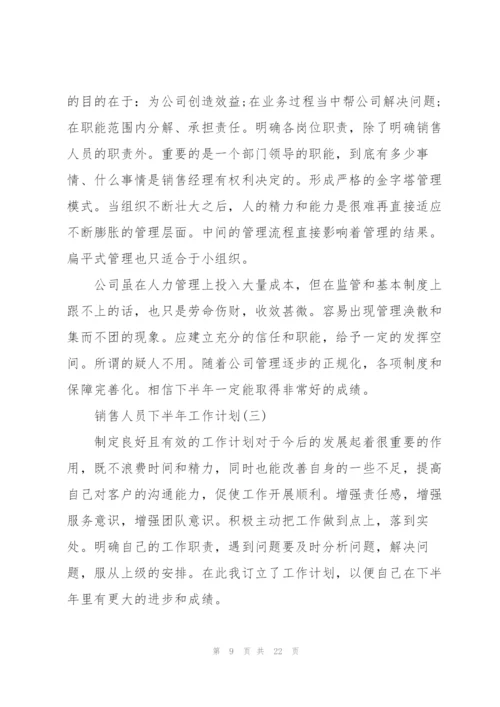 销售人员下半年工作计划七篇.docx