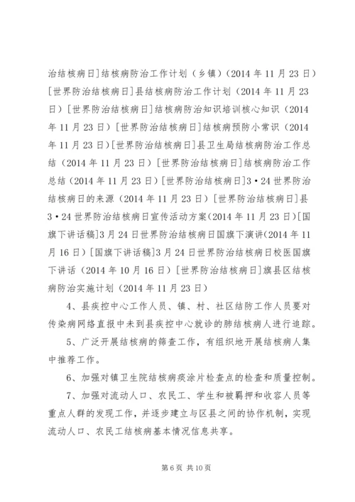 旗县区结核病防治实施计划.docx