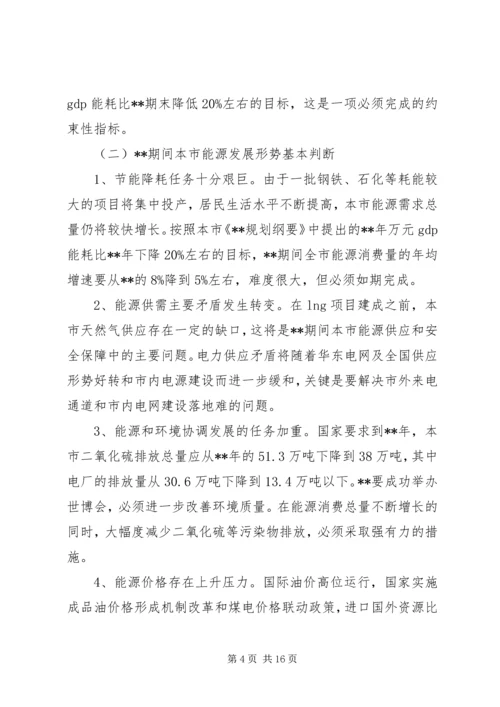 政府能源发展工作计划.docx