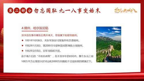 九一八事变勿忘九一八勿忘国耻918PPT课件