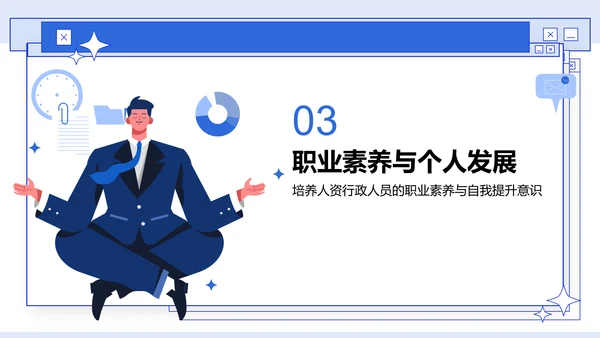 蓝色商务风员工能力提升计划PPT模板