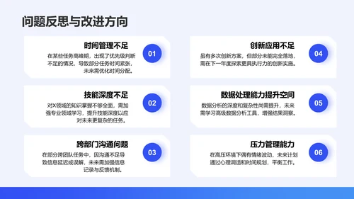 蓝色简约风通用职业生涯发展报告PPT模板