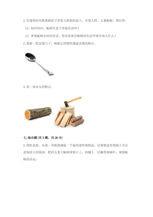 教科版小学二年级上册科学期末测试卷（考点梳理）.docx