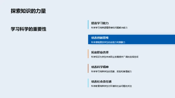 科学的力量与应用