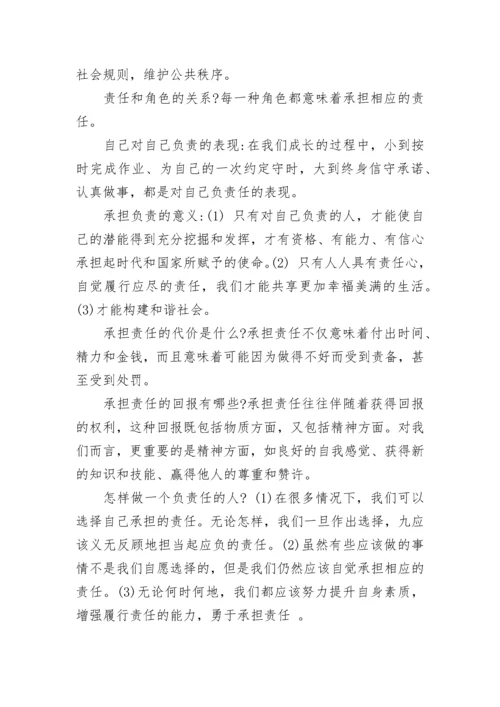 政治八年级上册的复习知识点.docx