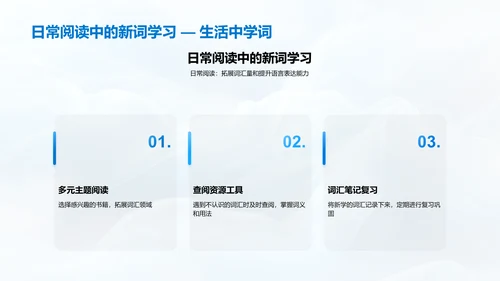 阅读学习新词汇