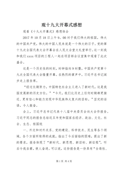 观十九大开幕式感想 (4).docx