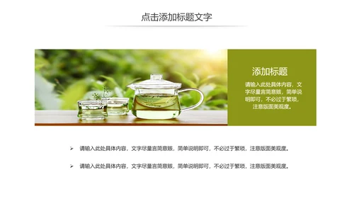清新茶文化茶叶绿茶产品介绍动态PPT模板