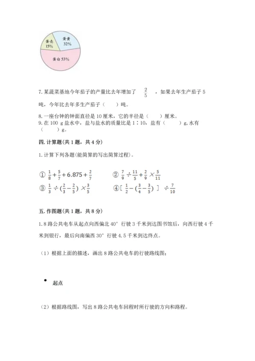 小学数学六年级上册期末测试卷含完整答案【全优】.docx