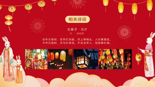 元宵节习俗科普元宵节文化宣传通用PPT模板
