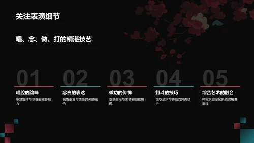 红色国潮风传统文化京剧PPT模板