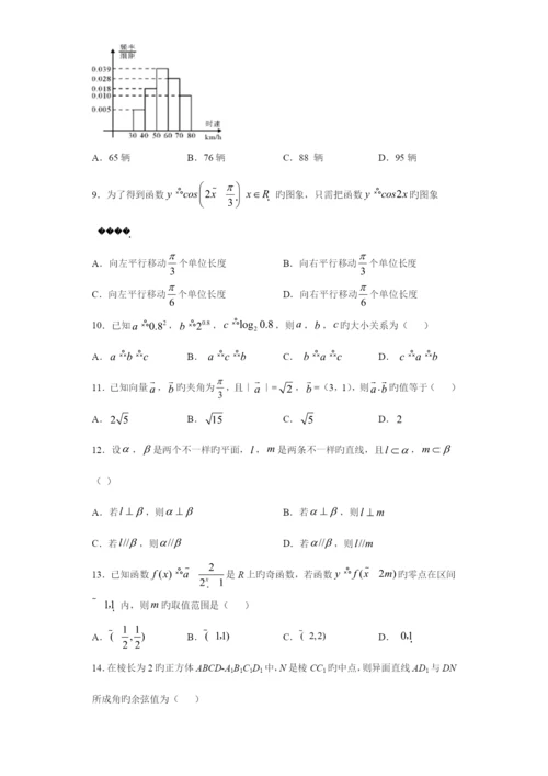 2023年天津市学业水平考试数学试题.docx