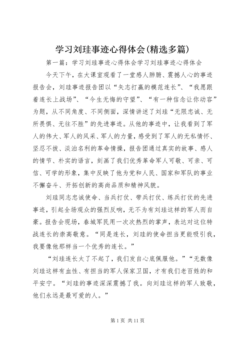 学习刘珪事迹心得体会(精选多篇).docx