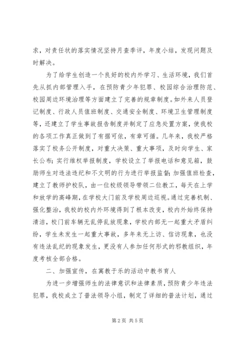 学校维稳综治工作情况汇报.docx