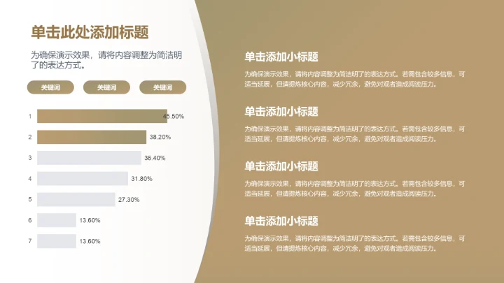 商务风纯文字PPT列表