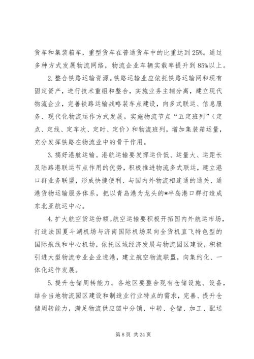 物流业振兴发展工作计划.docx