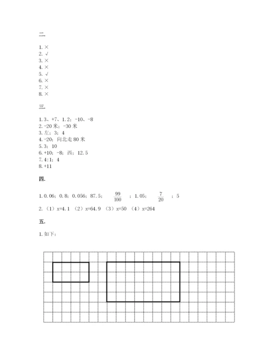 甘肃省【小升初】2023年小升初数学试卷精品有答案.docx