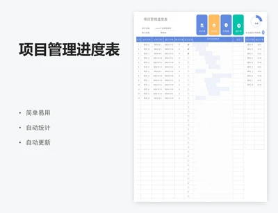 项目管理进度表