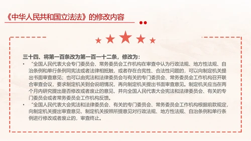 黄色简约全面解读中华人民共和国立法法主题PPT模板两会