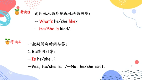Unit 1  What's he like 单元复习(三)-语法+典型例题（共79张PPT）