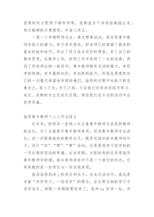 指导青年教师个人工作总结.docx