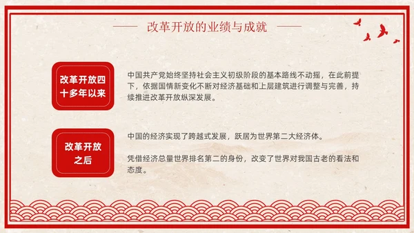 改革开放45周年复古红色学习党课