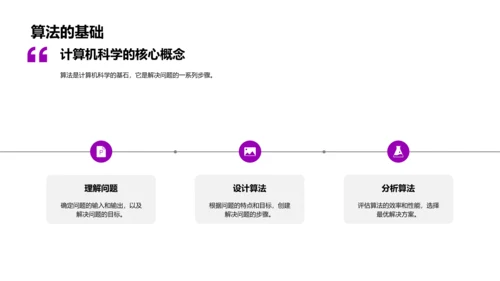 计算机科学基础教程PPT模板