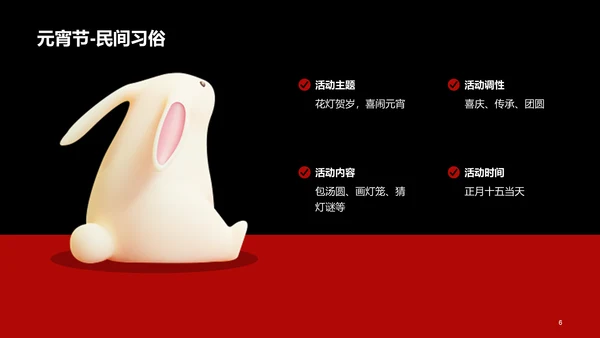 红色欢乐闹元宵猜灯谜PPT