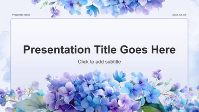 紫色小清新教育培训PPT主题