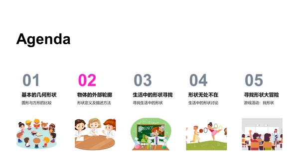 认识形状游戏课PPT模板