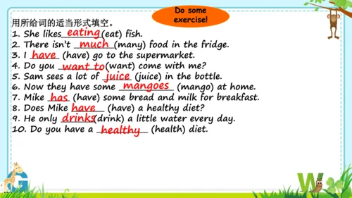 Unit3 A healthy diet.Cartoontime & Check out time 