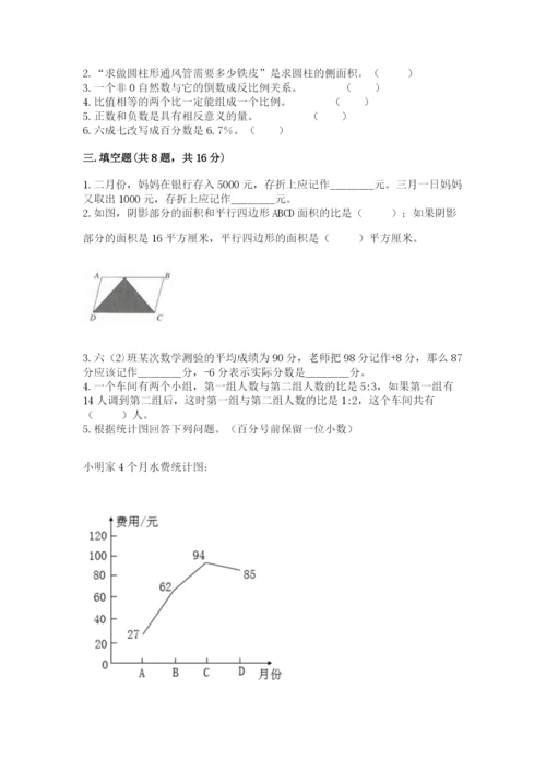 下陆区六年级下册数学期末测试卷汇编.docx