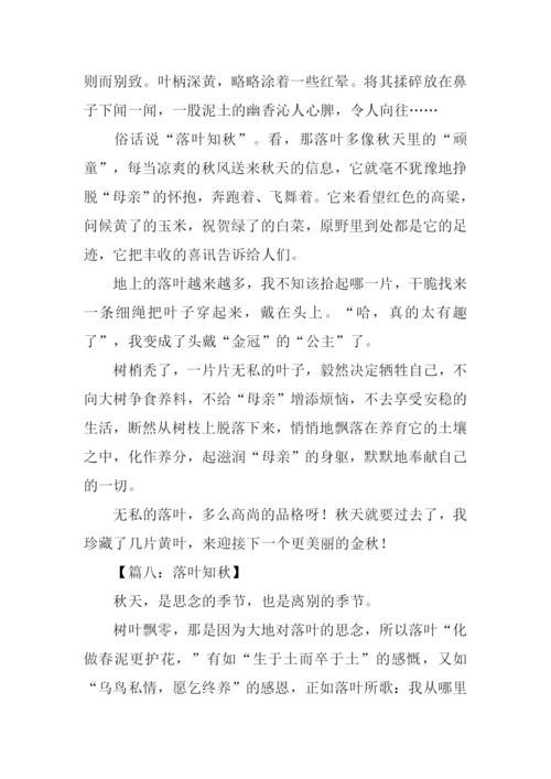 落叶知秋作文-1.docx