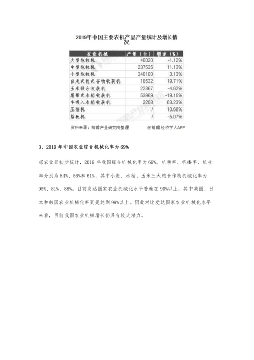 中国农业机械行业市场现状及发展前景分析-预计全年综合机械化率将达到七成.docx