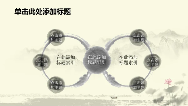 水墨中国风中医足疗ppt动态模板